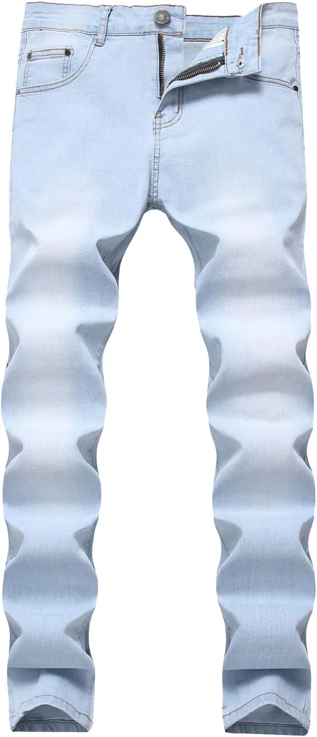 Джинсы мешковатые, Slim-fit, Sky Blue