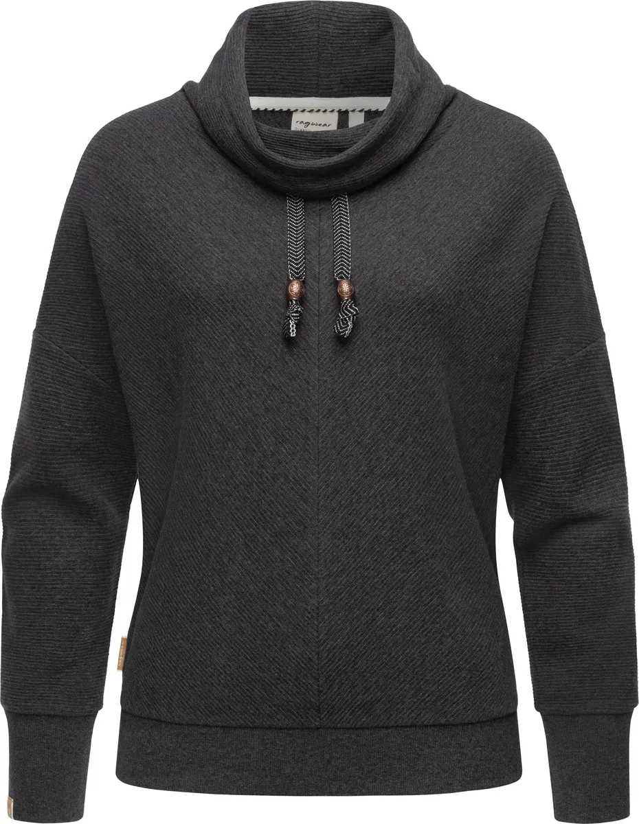 

Свитер Ragwear "Balancia Organic", современная женская толстовка модного кроя оверсайз, серый