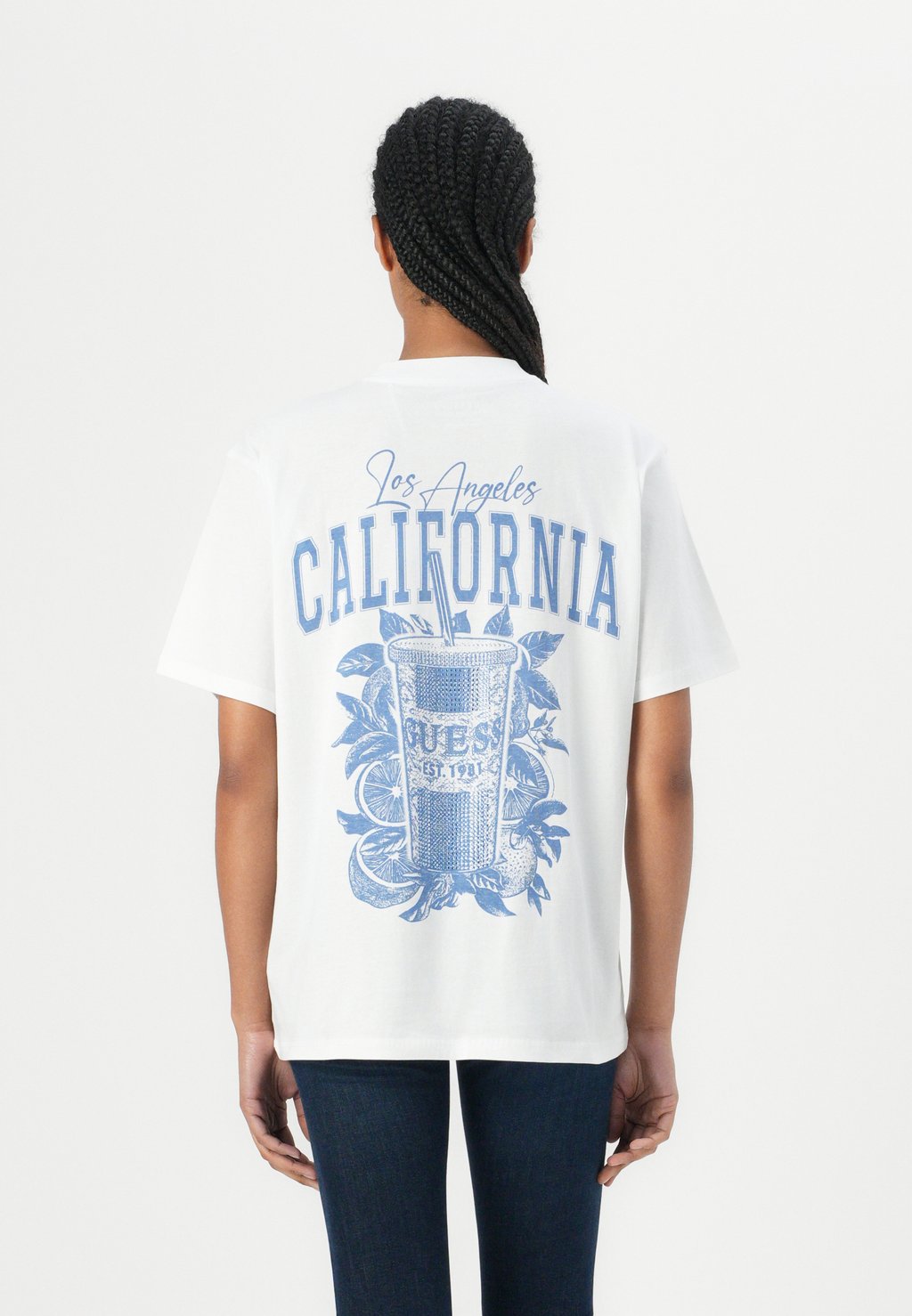 

Футболка с принтом MONOCHROME GRAPHIC TEE Guess, белый