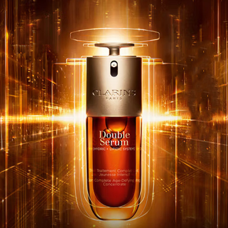 Комплексная омолаживающая двойная сыворотка Clarins Double Serum в подарочной упаковке, 75 мл — фото 4