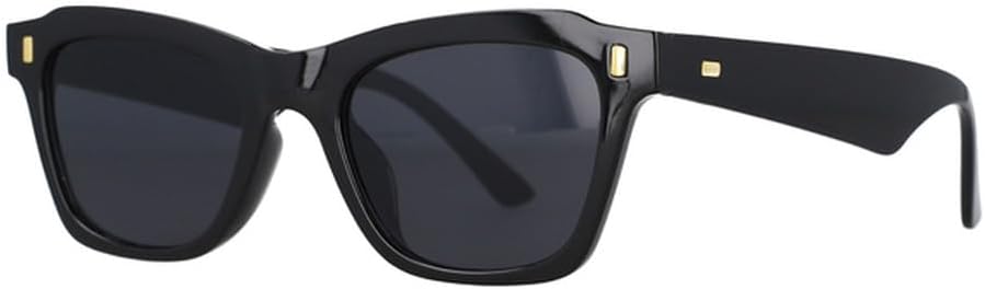 

Ретро-солнцезащитные очки «кошачий глаз» для женщин, с заклепками, роскошные солнцезащитные очки в винтажном стиле с зеркальными линзами, защита от УФ-излучения UV400 LVTFCO, Black