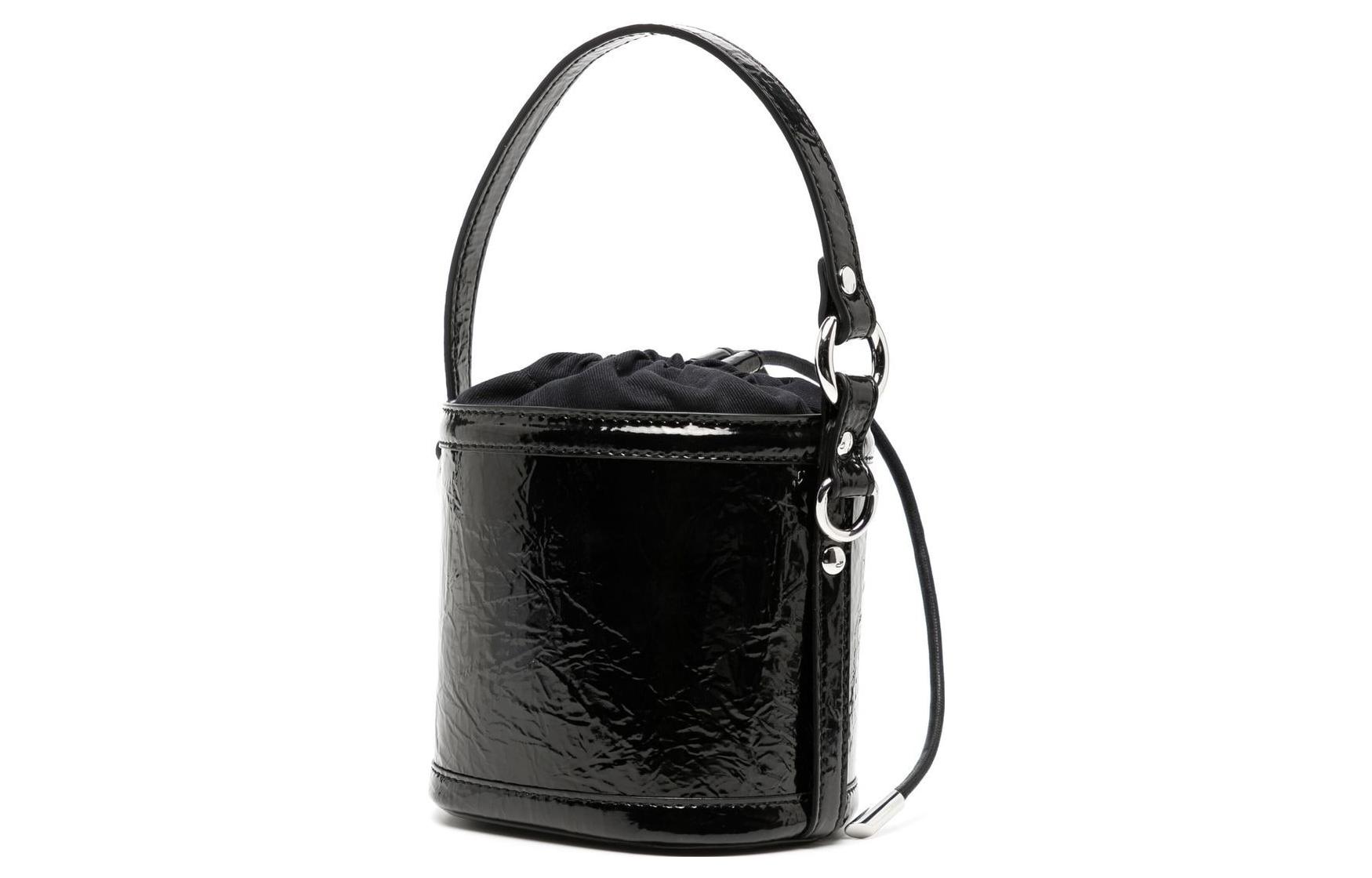 Сумка-ведро Vivienne Westwood из телячьей кожи DAISY, женская черная сумка через плечо, кроссбоди — фото 4