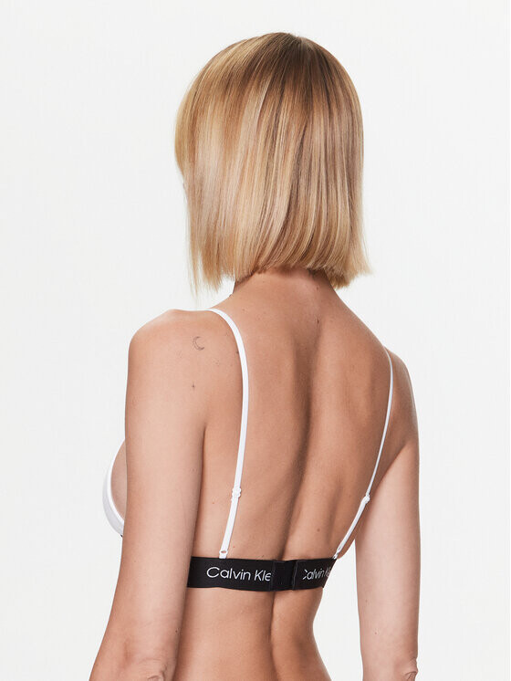 Бюстгальтер без косточек Calvin Klein, белый — фото 3