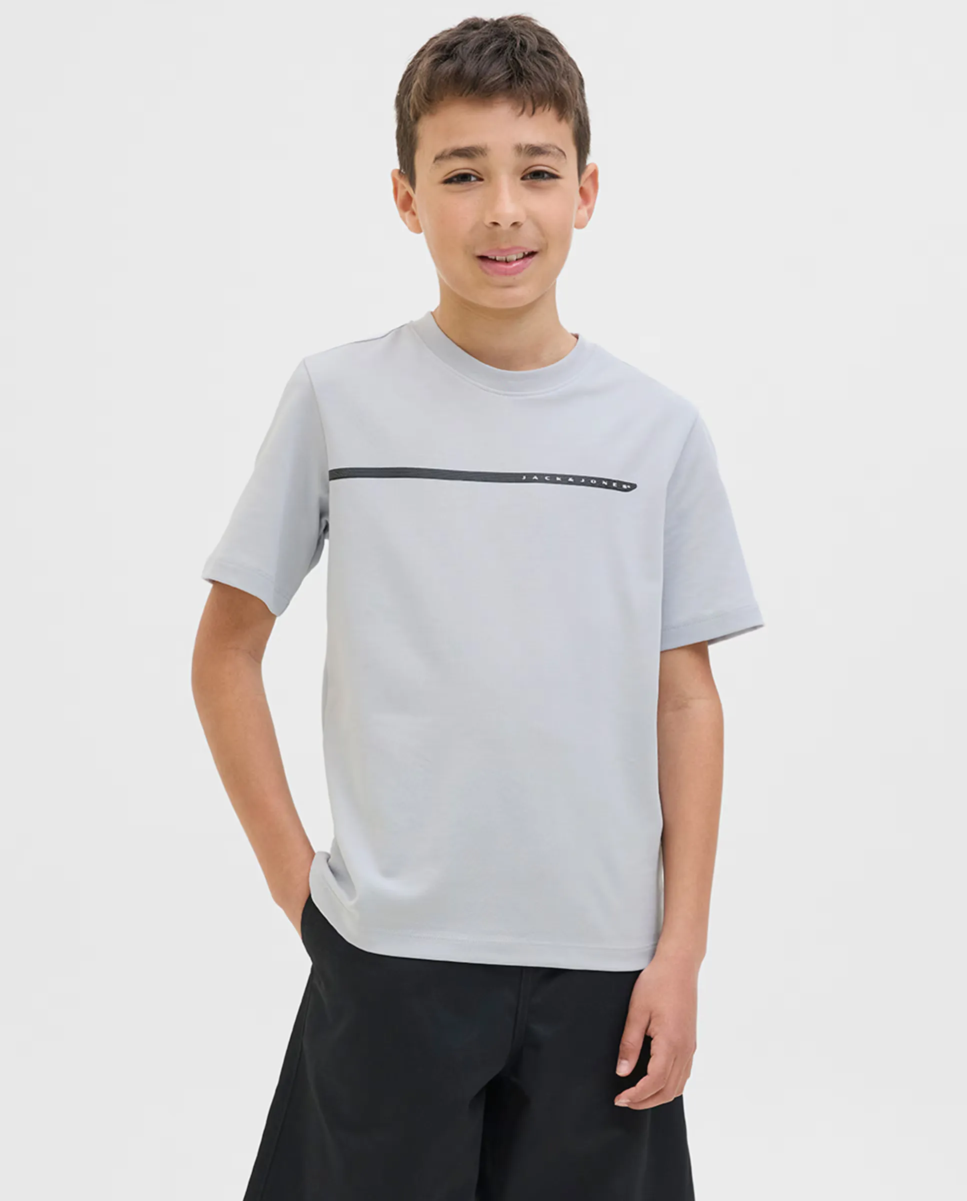 

Детская спортивная футболка regular fit Jack & Jones, серый