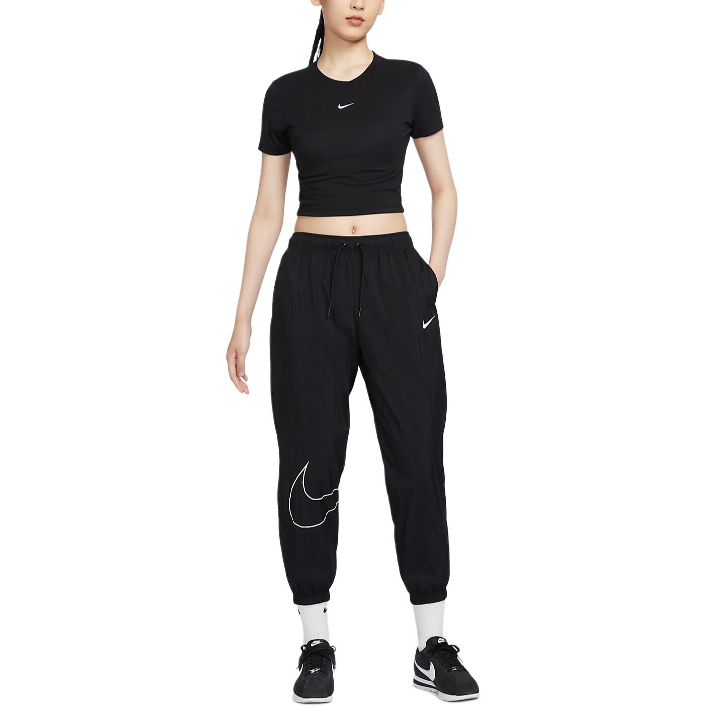 Трикотажные спортивные штаны серии Sportswear Essentials женские черные Nike — фото 2