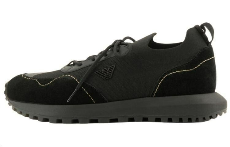 

Кроссовки EMPORIO ARMANI Lifestyle Shoes Men Low-top Black, черный