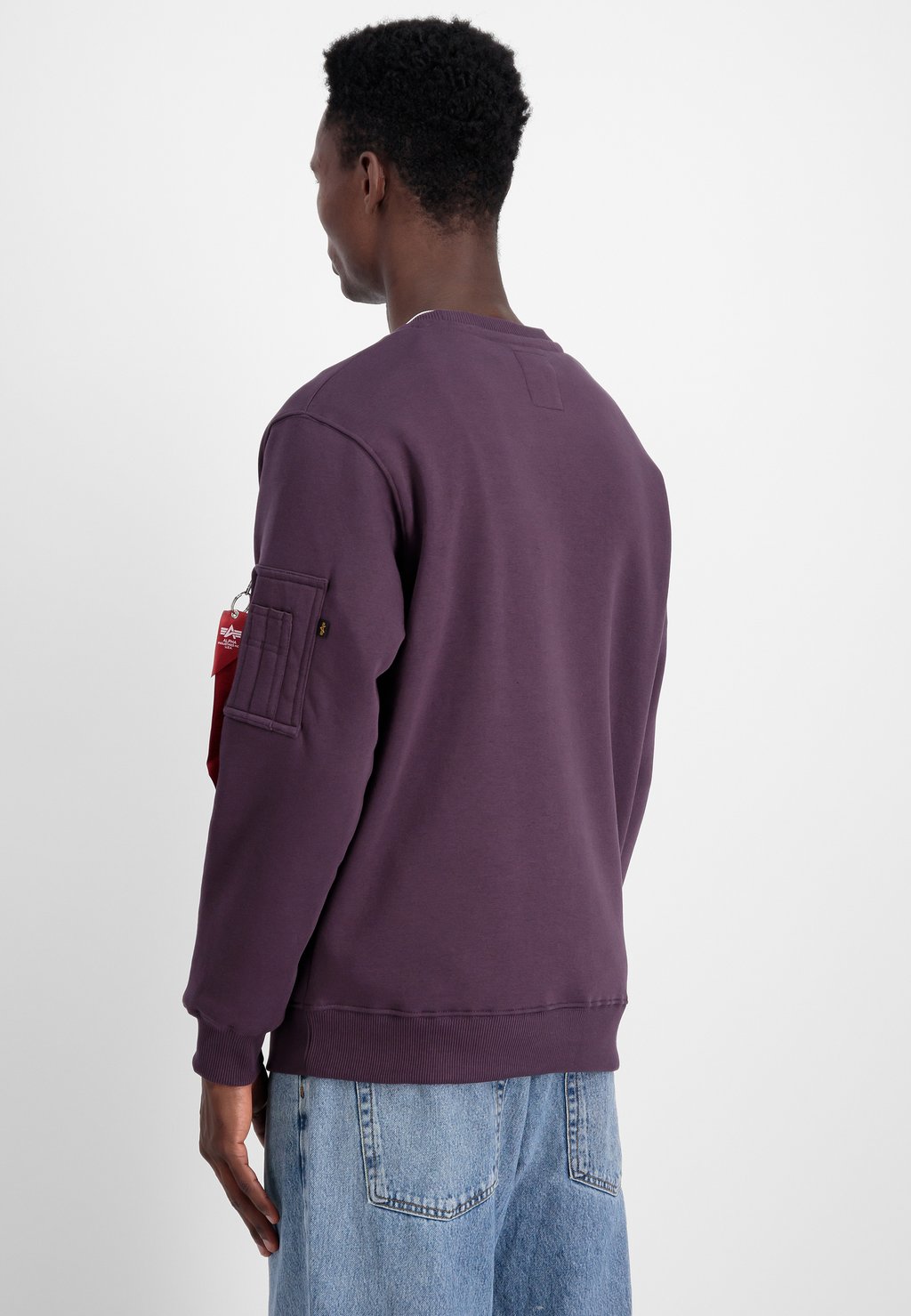 

Толстовка 3D SMALL LOGO Alpha Industries, фиолетовый