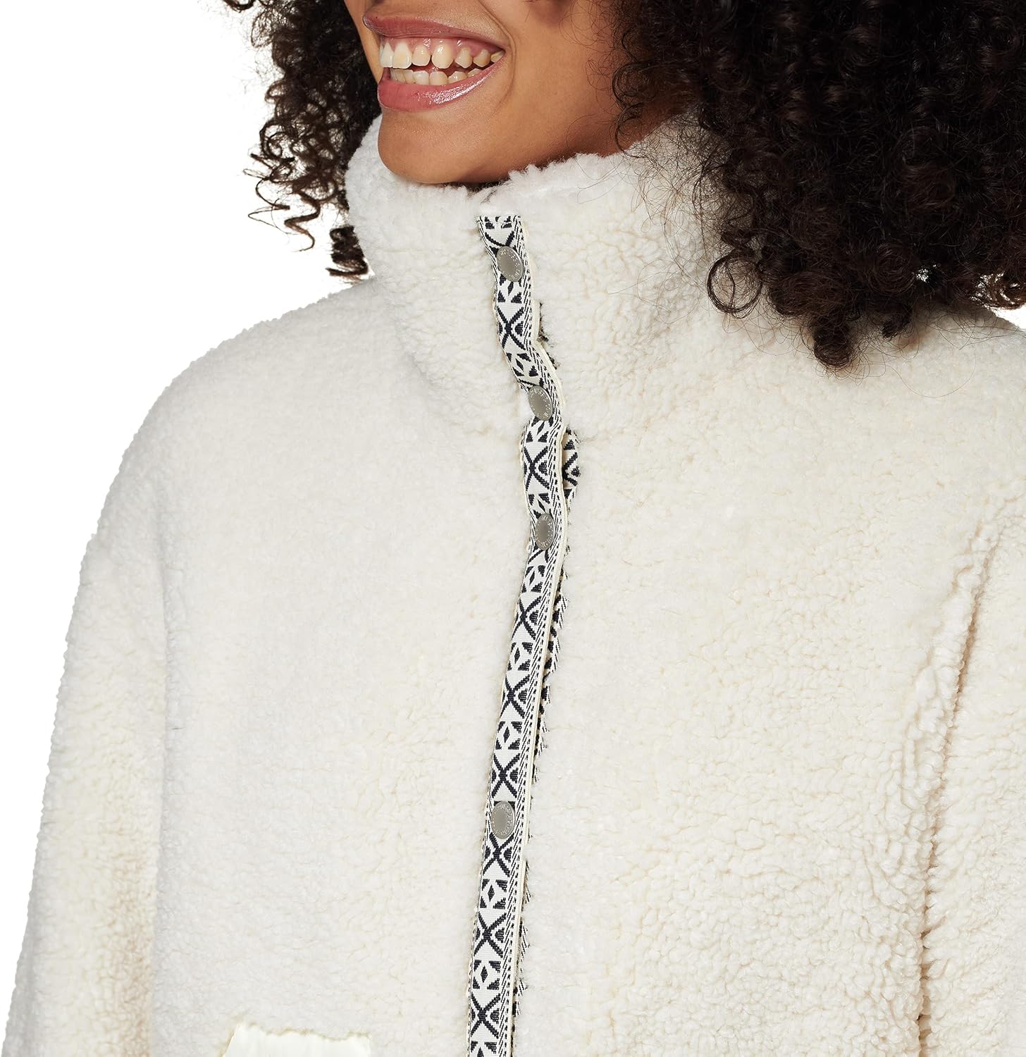 Женская куртка Levi's Sherpa Teddy (стандартные и большие размеры), Almond — фото 4