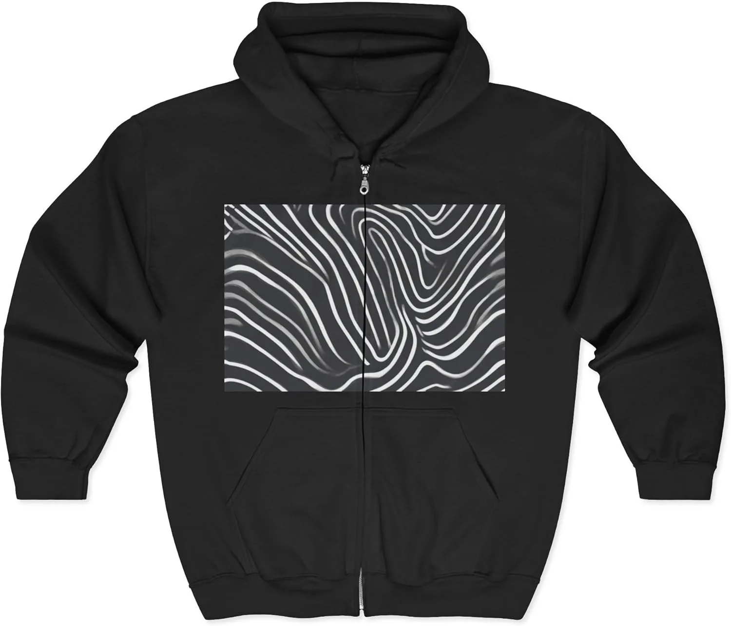 Unisex худи с молнией Heavy Blend