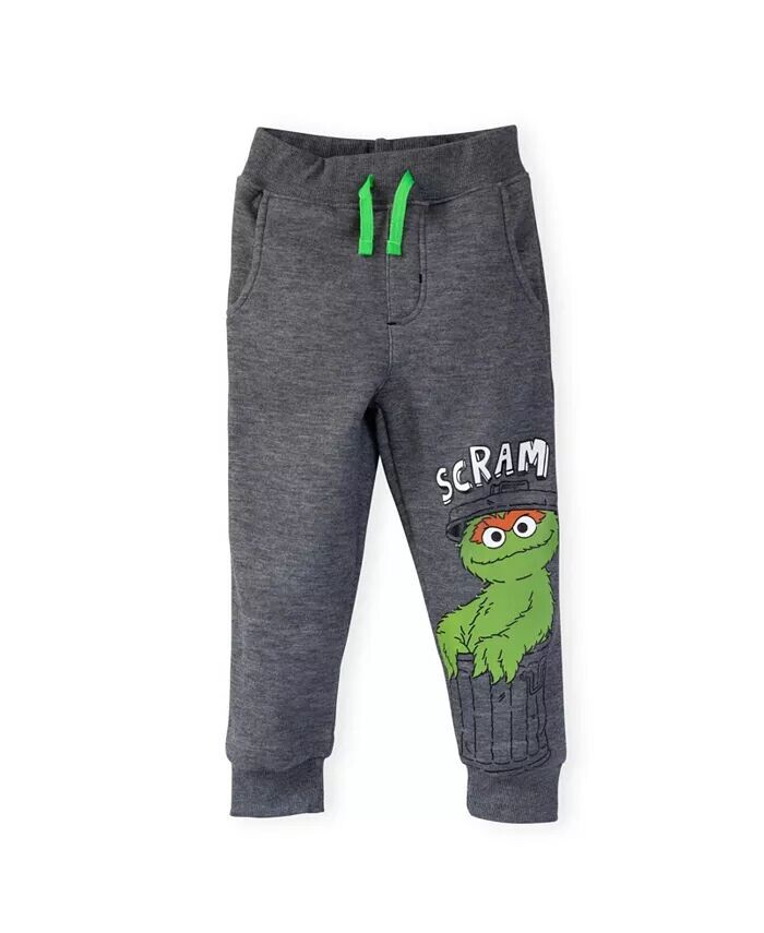 Комплект из 3 флисовых штанов Little Boys Elmo Cookie Monster Oscar the Grouch Sesame Street, мультиколор — фото 2
