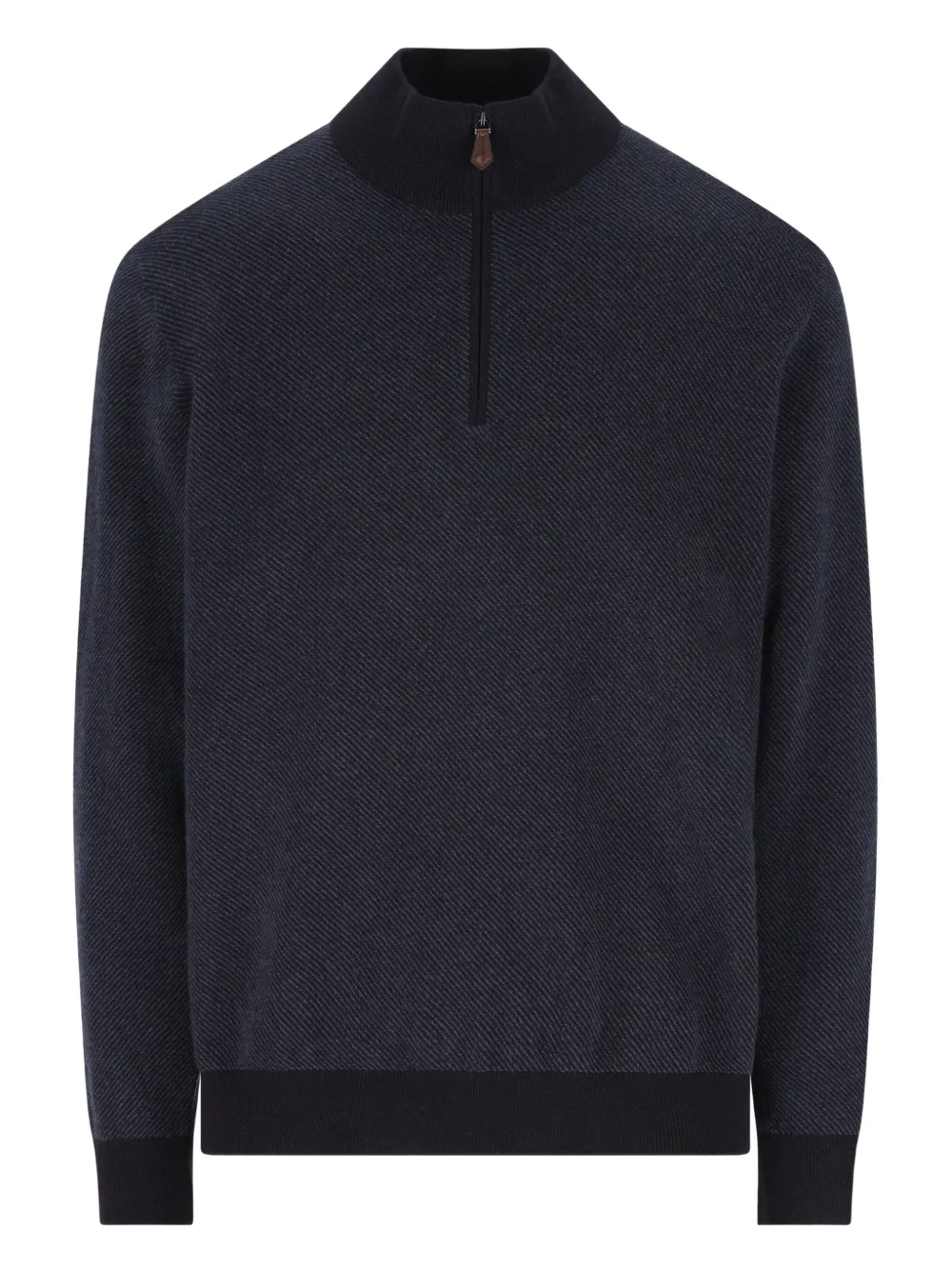 

Свитер Roadster с молнией до середины Loro Piana, синий