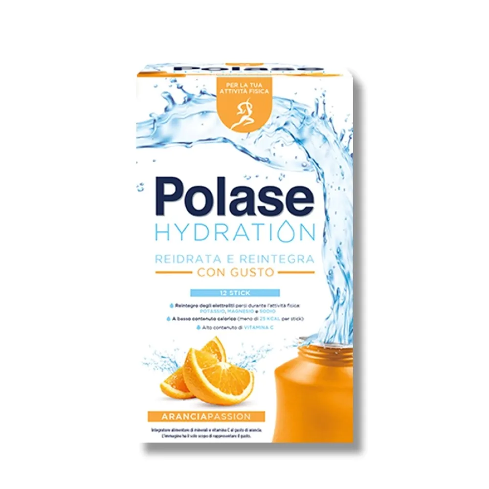 

Polase Hydration со вкусом апельсина, 12 пакетиков, бодрящая добавка с магнием и калием