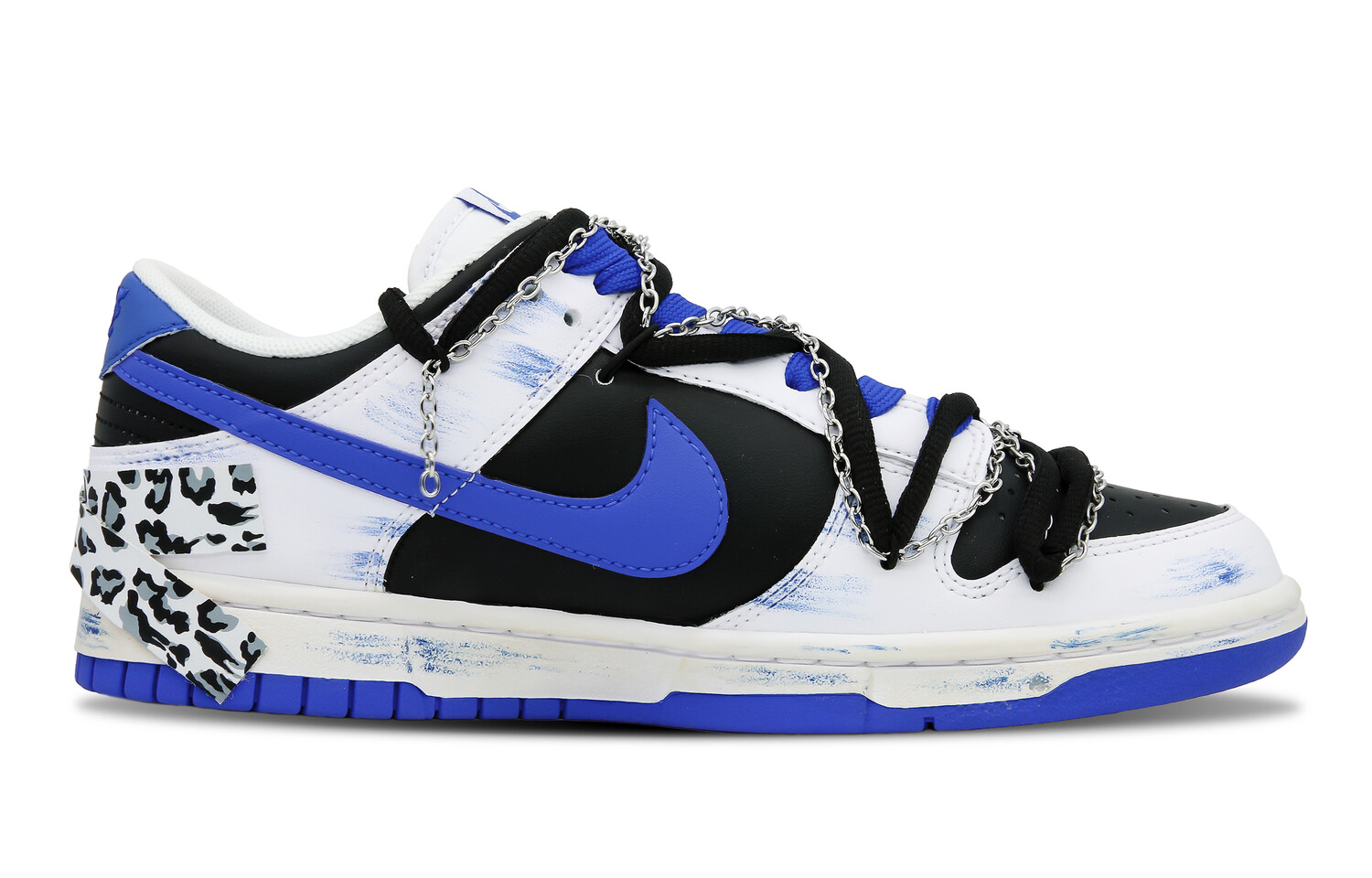 

Кроссовки Nike Dunk Skateboarding Shoes Women's Low-top Blue, белый