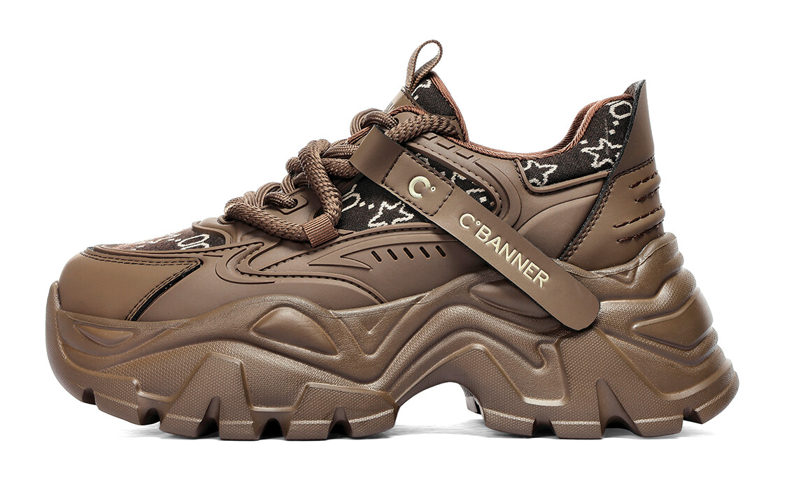 

Кроссовки C°BANNER Chunky Sneakers Women's Low-top Coffee, цвет Coffee