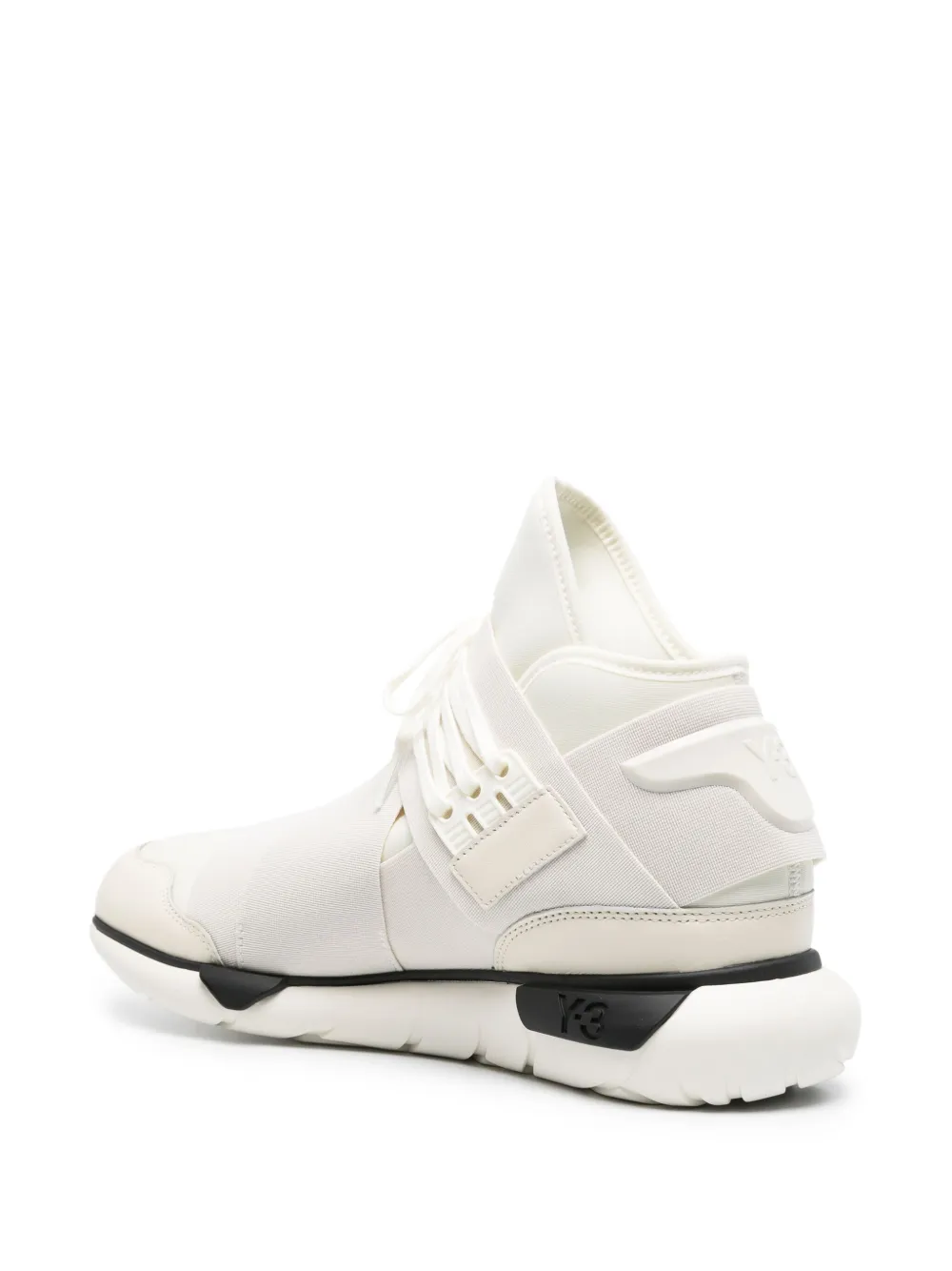 Высокие кроссовки Qasa из коллаборации с Adidas Y-3, белый — фото 3