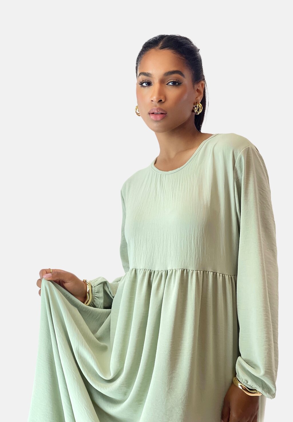 

Платье макси ABAYA Elara, зеленый