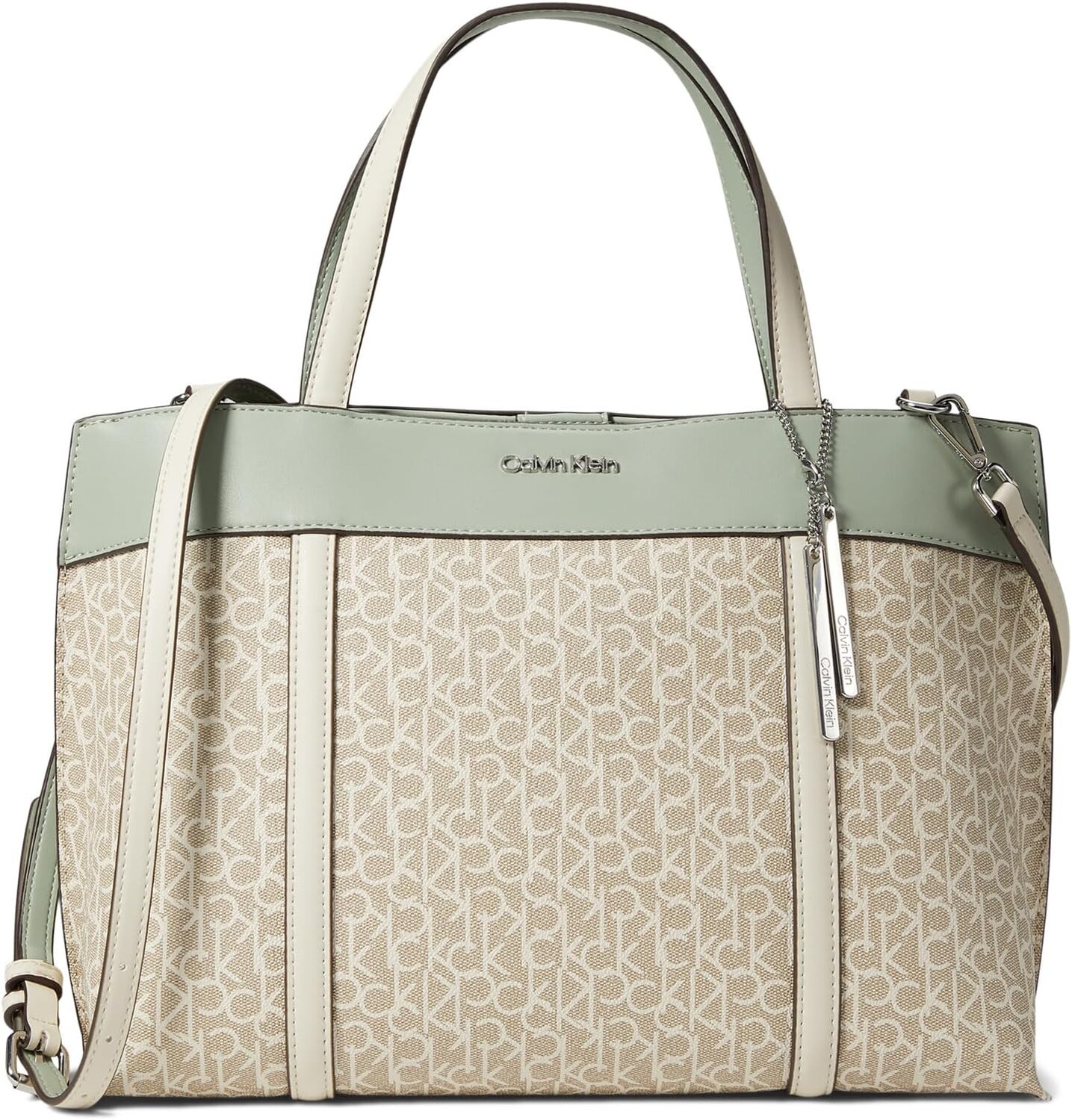 

Сумка Calvin Klein Gillian Signature Satchel, цвет Khaki/Vanilla/White/Desert Sage, Белый, Сумка Calvin Klein Gillian Signature Satchel, цвет Khaki/Vanilla/White/Desert Sage