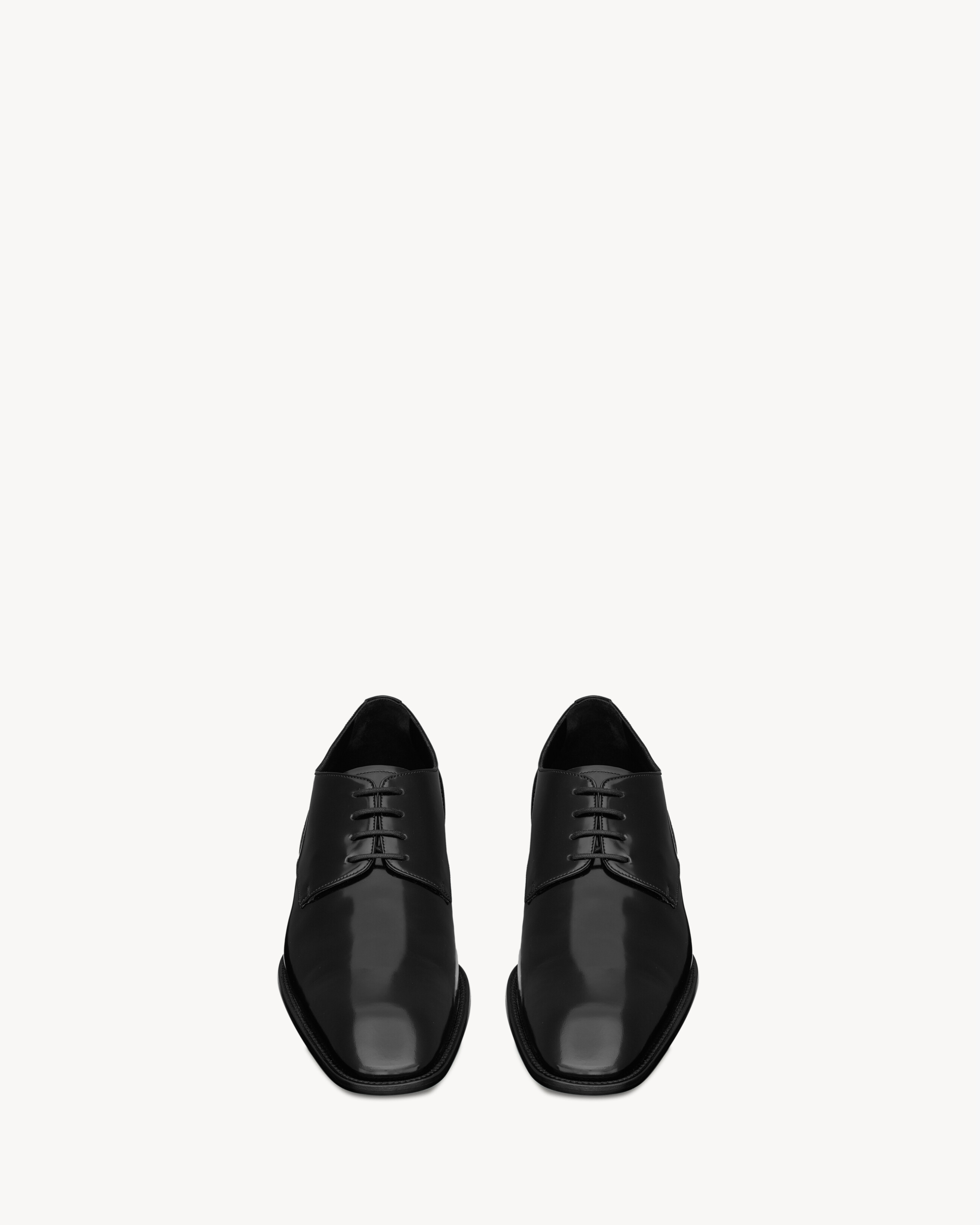 Дерби STANTON из лакированной кожи Saint Laurent, черный — фото 2