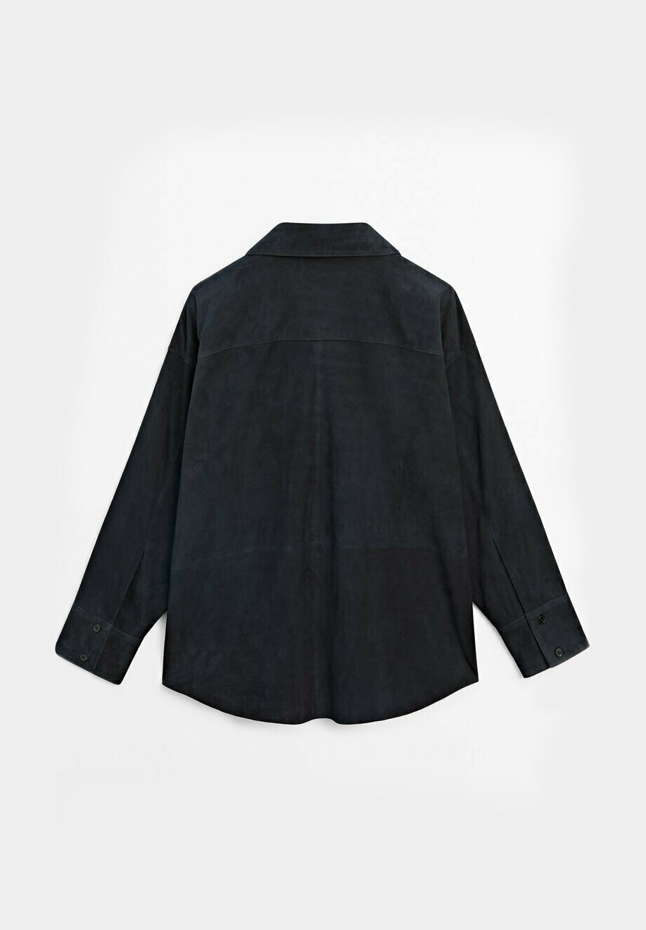 

Блузка на пуговицах LOOSE-FITTING Massimo Dutti, темно-синий