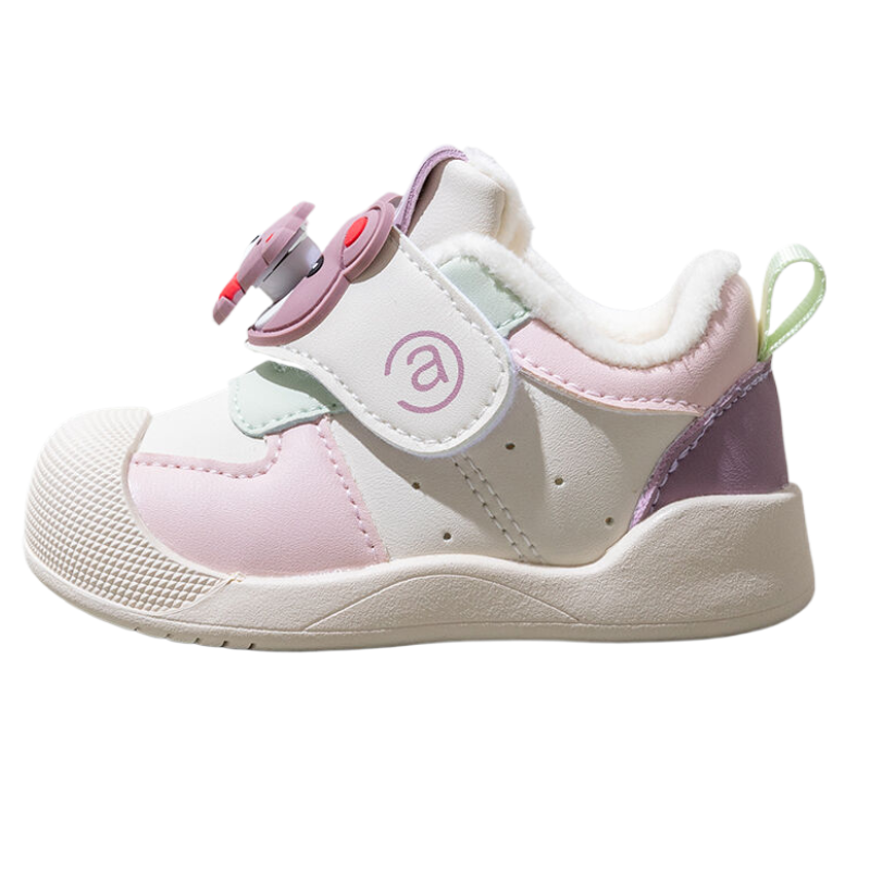 

Теплые, нескользящие и износостойкие туфли-носки для младенцев и малышей Bradmiller, розовый