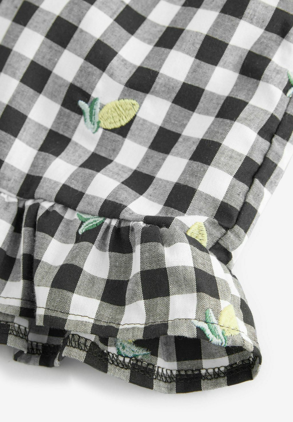 Шорты EMBROIDERED GINGHAM  Next, черный — фото 3
