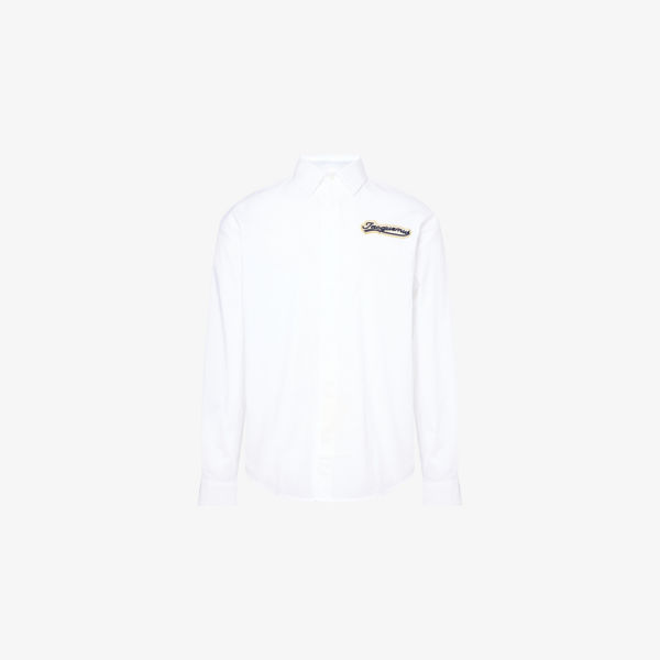 

Рубашка Jacquemus Simon с вышивкой из хлопка, белый