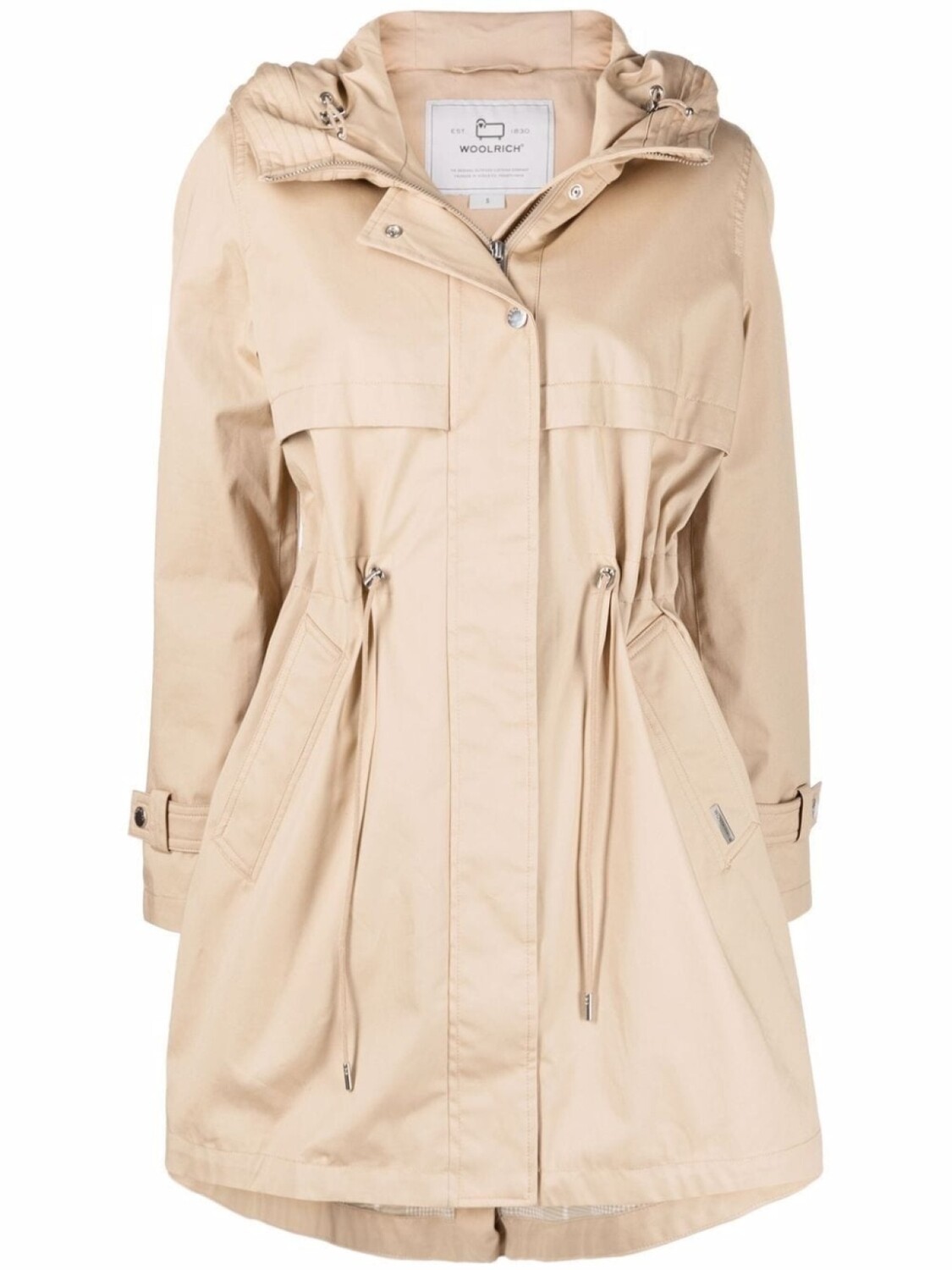 

Woolrich парка Havice на молнии, нейтральный цвет