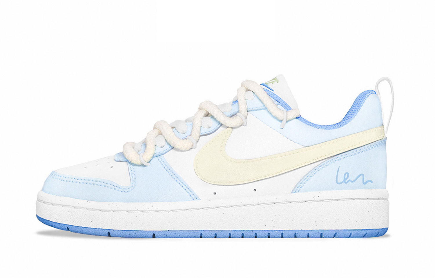 

Nike Court borough soft blue love нескользкая устойчивая к истиранию низкая детские скейтбординг кроссовки white подростки