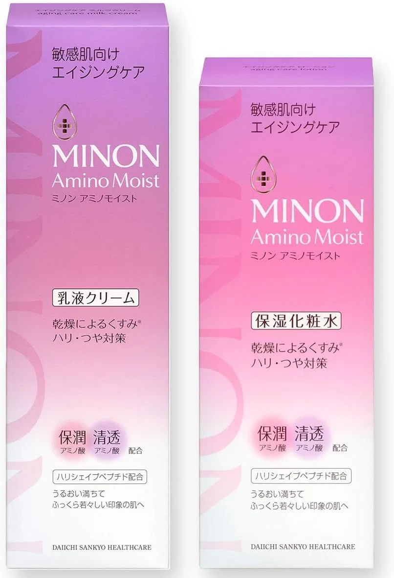Набор для ухода за кожей лица Minon Amino Moist Aging Care Lotion 150 мл + Milk Cream 100 г Rusion
