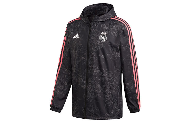 

Мужская куртка Real Madrid CF черного цвета Adidas, черный