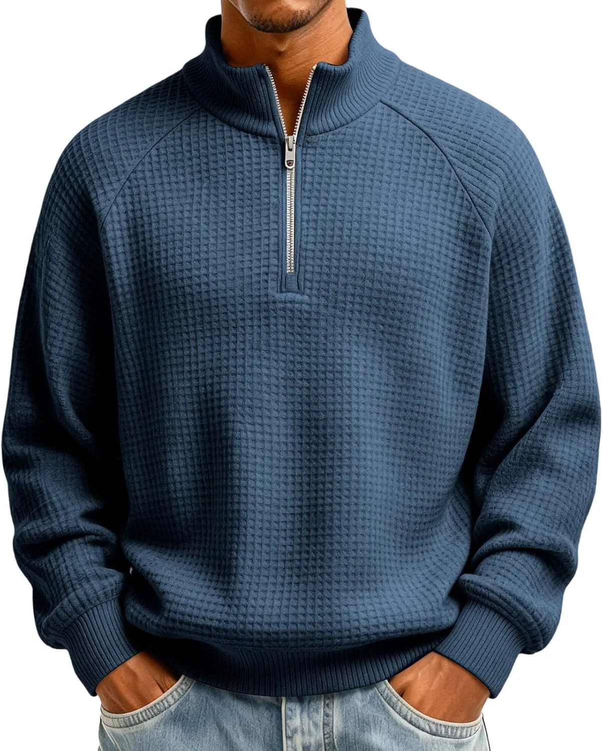 

Толстовка Waffle Quarter Zip Pullover для мужчин Big and Tall eoeioa