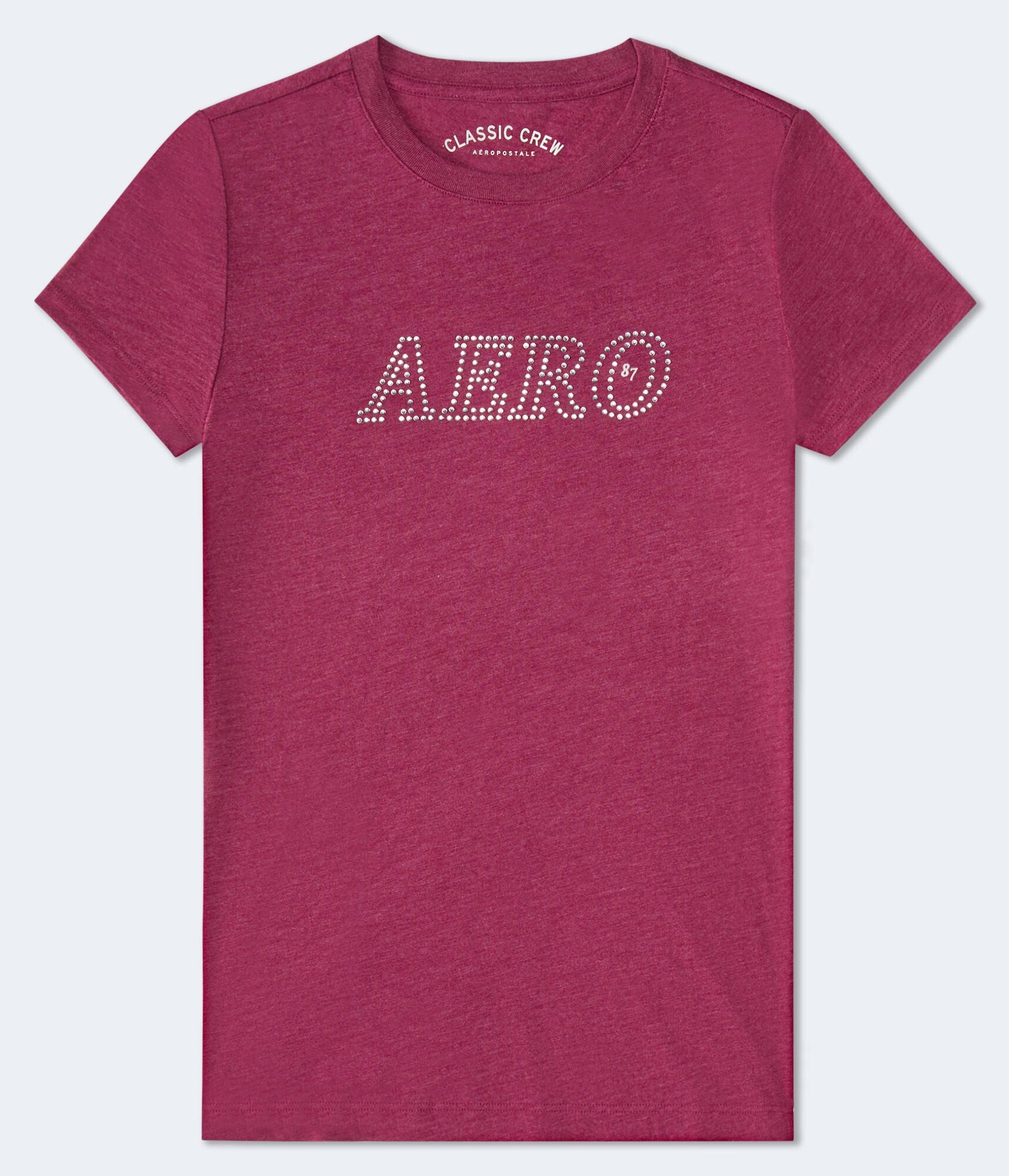 

Футболка Aeropostale со стразами, цвет purple red 572