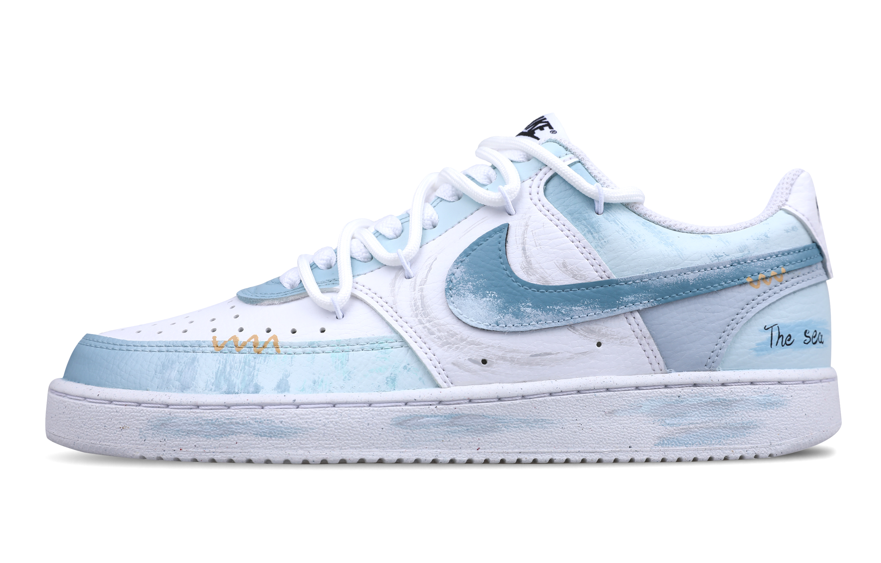 

Nike Кроссовки для скейтбординга Court Vision 1 Low с противоскользящим покрытием, мужские, светло-синие