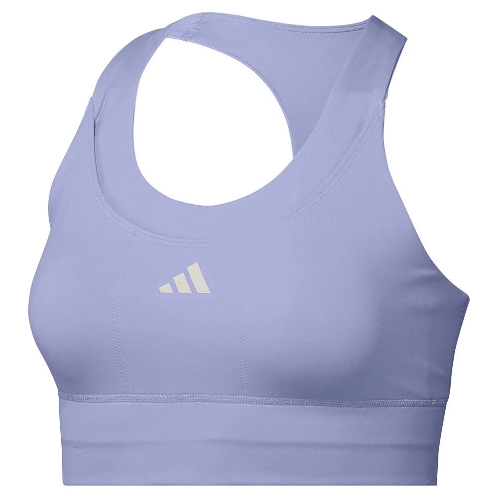 

Спортивный бюстгальтер adidas Run Pocket Medium Impact Sports Bra, фиолетовый