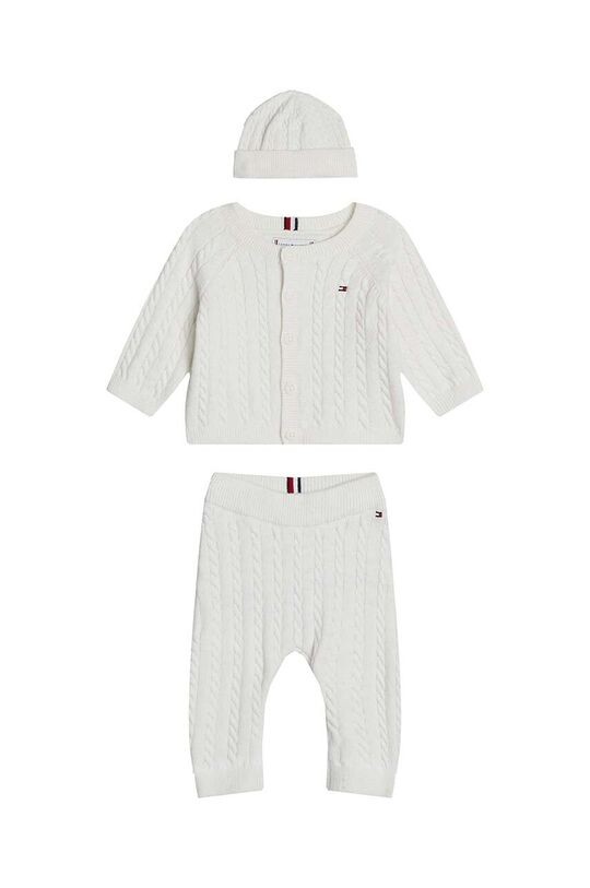 

Детский комплект из смесовой шерсти, 3 шт. Tommy Hilfiger, белый
