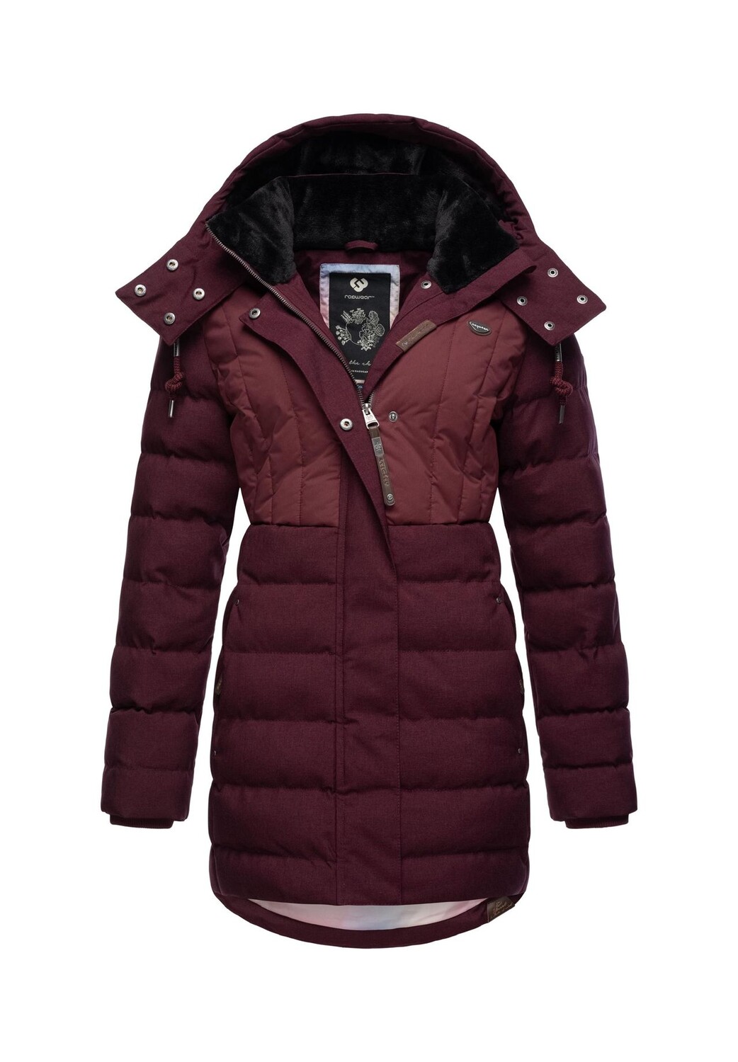 

Зимняя куртка Ashanta Block Ragwear, цвет Wine Red