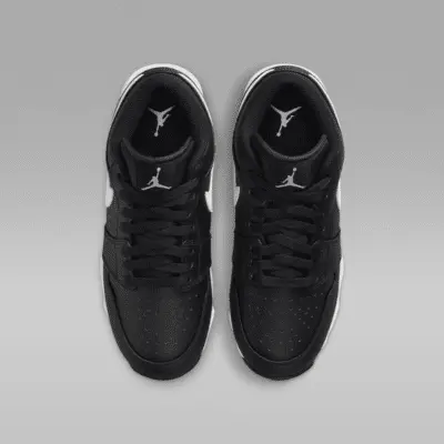 Бутсы Jordan 1 Low, цвет Black/White/White — фото 4