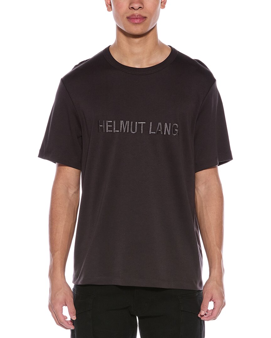 

Футболка с логотипом Helmut Lang из плотной вязки, коричневый
