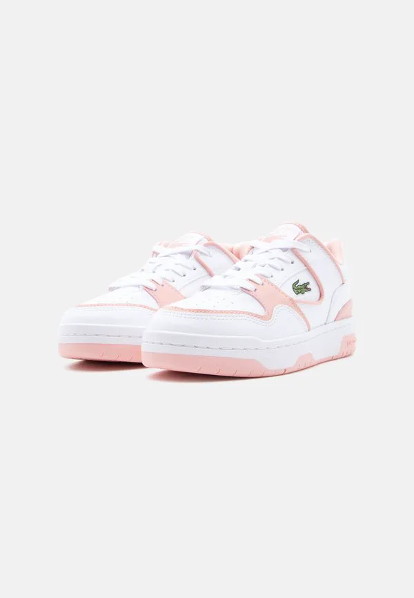 Детские кроссовки для игры в баскетбол унисекс Lacoste, White/Pink — фото 2