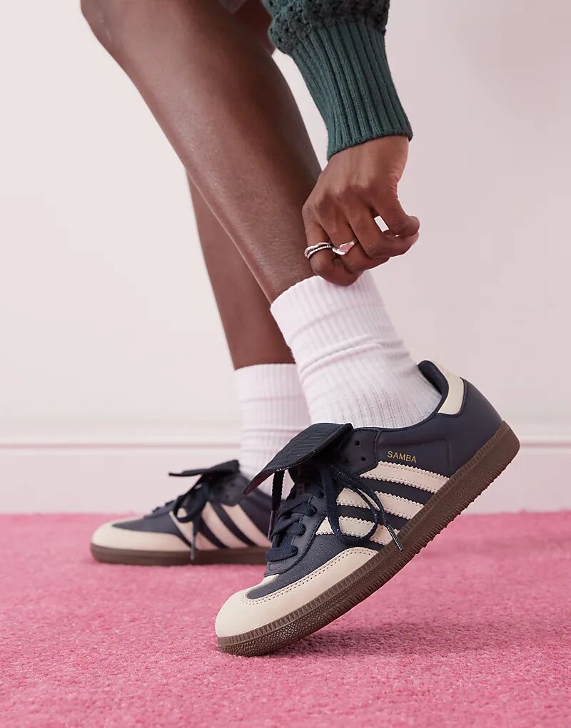 

Кроссовки Samba LT темно-синего и белого цвета adidas Originals