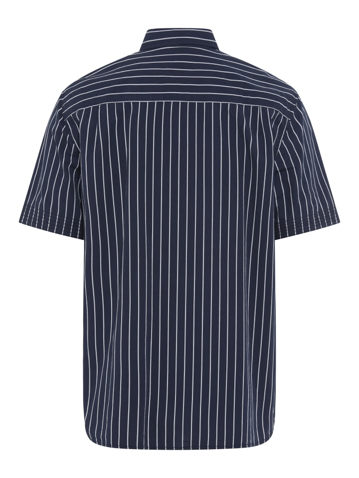 

Рубашка с короткими рукавами в темно-синюю полоску Man's World