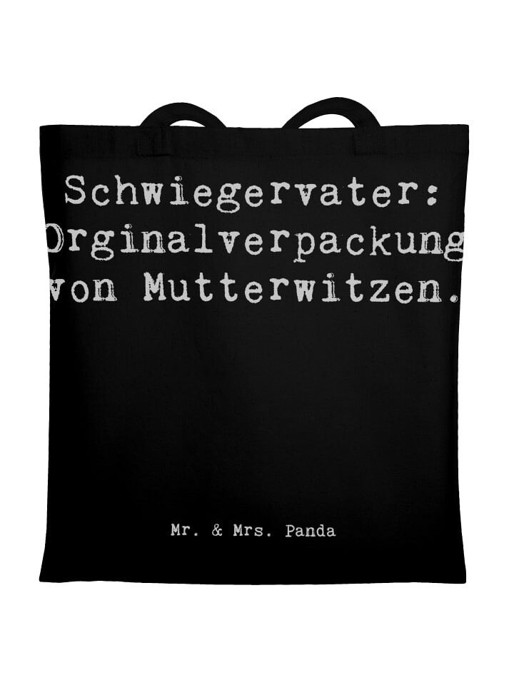 

Сумка для переноски Mr & Mrs Panda Schwiegervater Witze, черный