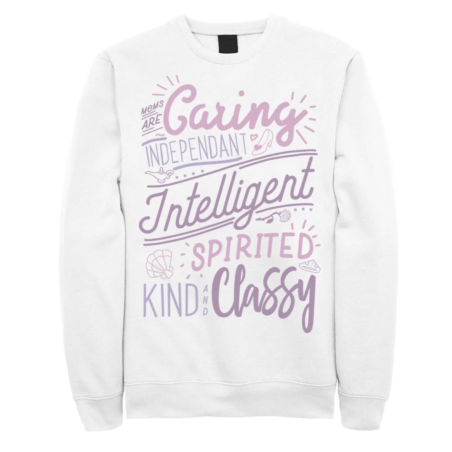 

Мужской свитшот Disney Princess Moms Attributes Word Stack Licensed Character