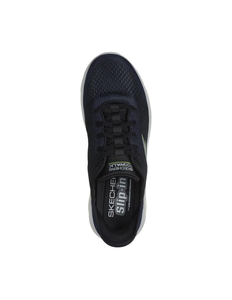 Мужские сандалии Skechers Go Walk Flex Slip-ins синего цвета. — фото 4