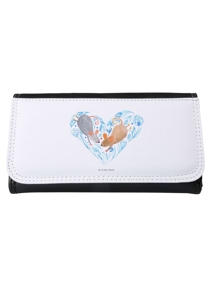 

Портмоне Mr & Mrs Panda Damen Mäuse Herz ohne Spruch, белый