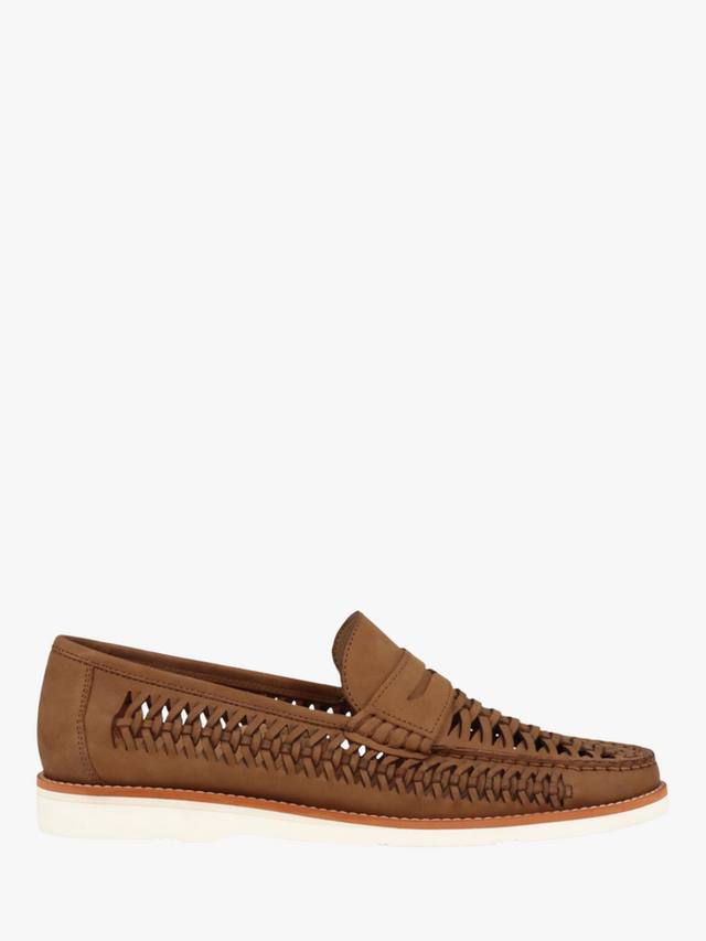 

Мокасины из плетеной кожи riptide Jones Bootmaker, желто-коричневый