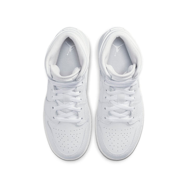 Кроссовки 1 mid 'triple white' Air Jordan, белый — фото 4