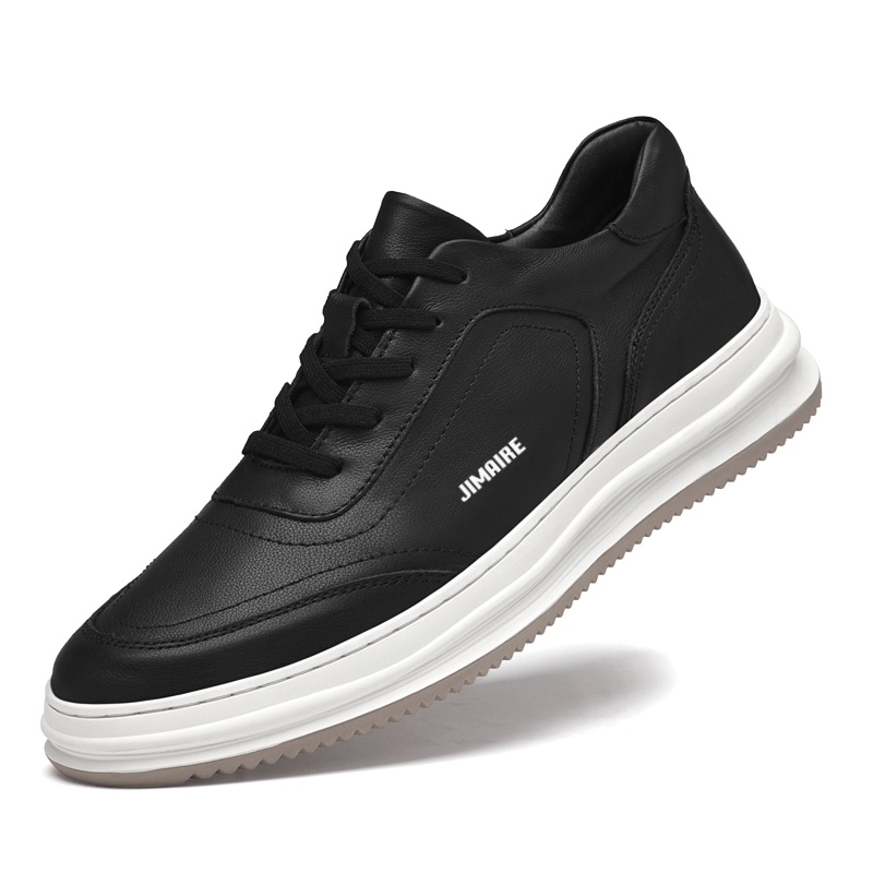 

King Jinmai Антискользящие износостойкие низкие скейтерские кроссовки мужские - черные зимние на флисовой подкладке, цвет Black Winter Fleece-Lined