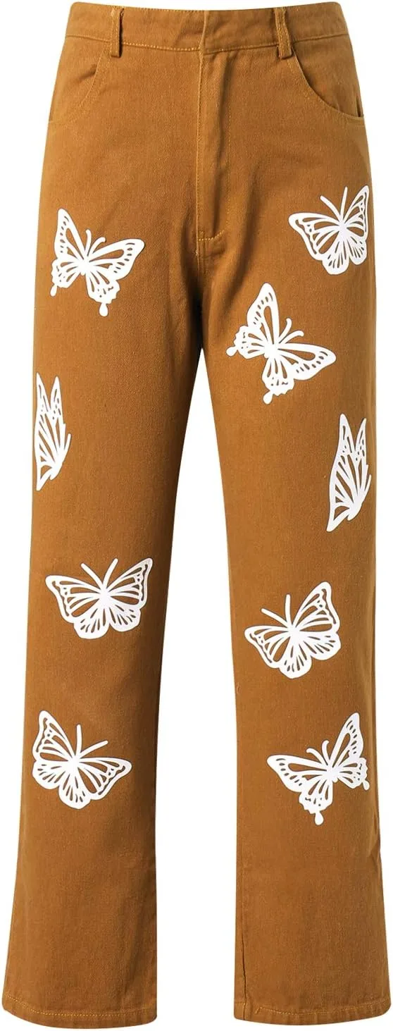 

Женские джинсы с высокой талией и прямыми штанинами Yccutest