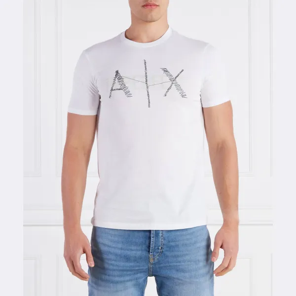 

Облегающая футболка Armani Exchange, белый